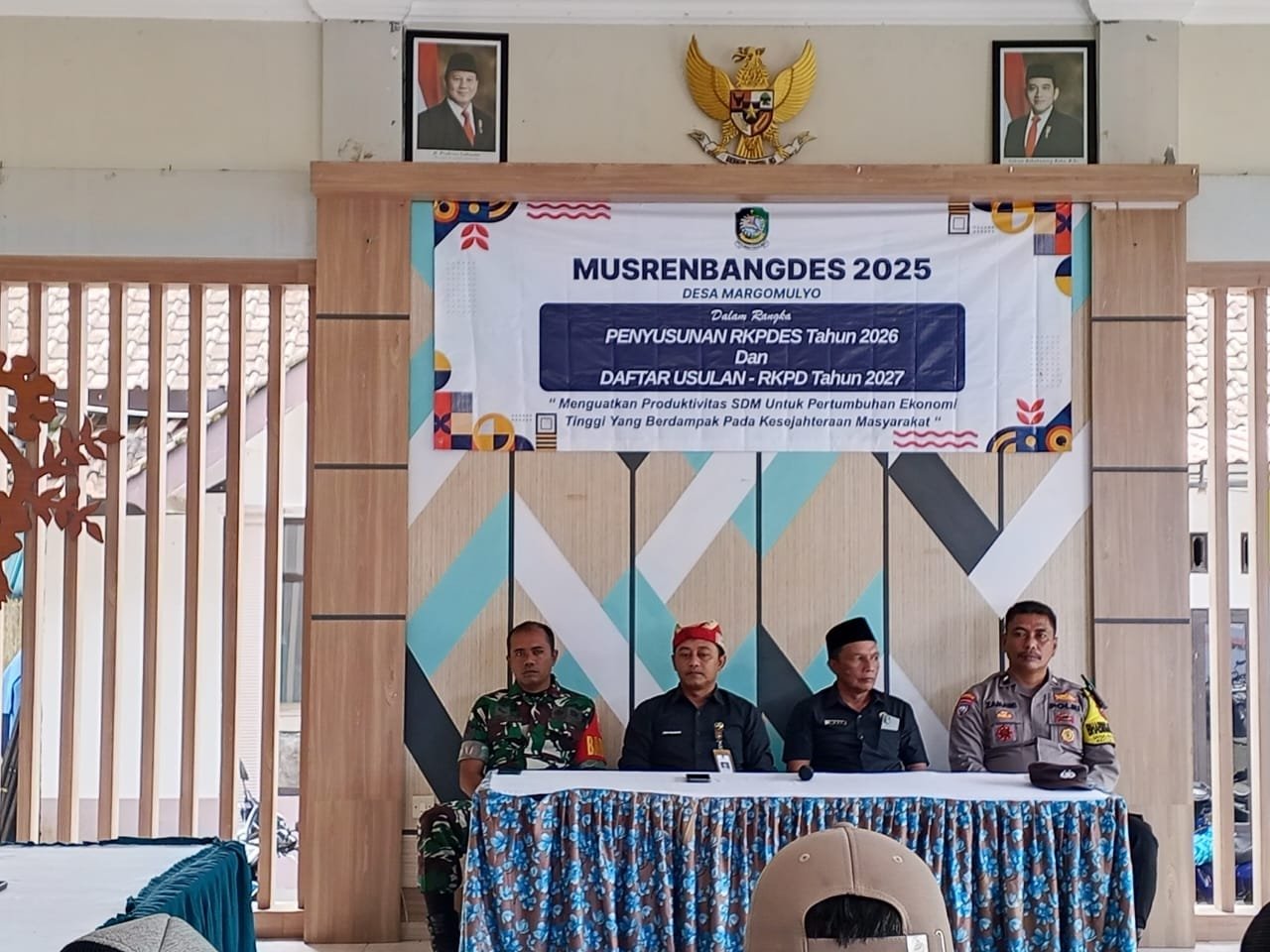 Babinsa Kawal Perencanaan Pembangunan Desa: RKPDES 2026 Margomulyo Fokus pada Produktivitas dan Kesejahteraan Rakyat